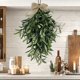 thumbnail image 5 of Injueey Elegante colgante de pared de plantas verdes simuladas para espacios interiores y exteriores colgante de oliva simulado Decoración, 5 of 6