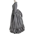 thumbnail image 3 of Katrina Van Tassel Dress Black and White Striped Dress, 3 of 5