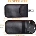 thumbnail image 2 of Faraday Key Fob Protector - 2 Pack Mini Anti-Theft Pouch Key Fob RFID Signal Blocking Faraday Bag for Key Fob, 2 of 6
