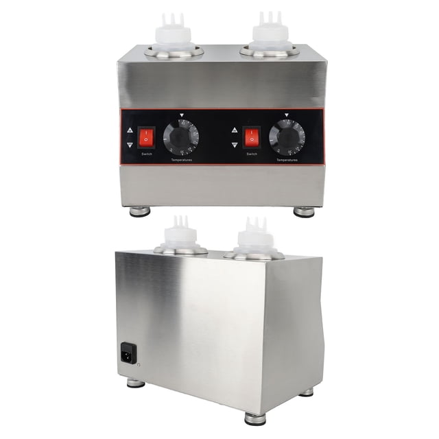1300ml Commercial Sauce Warmer With Accurate Temperature Control, Stainless Steel Materials, Easy To Clean For Nacho Cheese, Caramel, And More