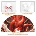 thumbnail image 4 of Sikiie Red Leaf Flame Fox 30-48 inches {designName} Print Christmas Tree Skirt Snowman Xmas Tree Skirt with Edge Christmas Decorations for Holiday Party30", 4 of 7