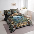 thumbnail image 3 of jejeloiu Rustic Animal Duck 7-Piece Twin Bedding Sets,Jfishing And Hunting Bedding Comforter Set,Retro Aztec Geometric Sheet Sets For Men Women,Ultra Soft Home Decor Reversible, 3 of 8