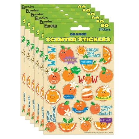 UPC: 0194629032686 | Eureka Orange Scented Stickers 80 Per Pack 6 Packs