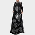 thumbnail image 2 of Women's Long Sleeve Button Down Abaya Casual Dress Dubai Outfits, 2 of 7