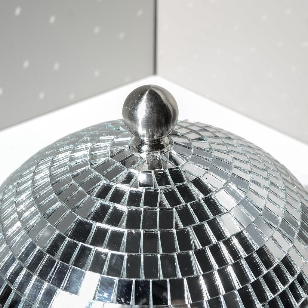 Giaone Unique Discos Ball Ice Container Preserves Beverages Chilling Reflective Mirrored Wine Coolers Container for Partie