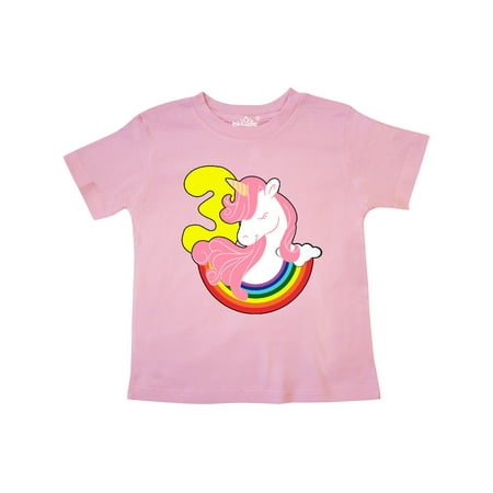 

Inktastic 3rd Birthday Unicorn Gift Toddler Toddler Girl T-Shirt