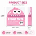thumbnail image 7 of 6pcs Glitter Transparent Sticky Notes,Pull Out Sticky Notes with Cute Fruit Dispensers,Clear Memo Pads for Book,Office,Bible, 7 of 7