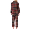 thumbnail image 3 of INSPIRE CHIC Conjunto de Pijamas de Mujer a Cuadros con Manga Larga y Pantalones, Botones, con Bolsillos, Talla XS, Manga Larga - Cuadros Rojos, 3 of 6