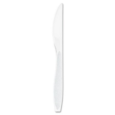 Polystyrene Heavy White Knife - Solo Cup Company HSWK-0007 Impress Heavyweight Full-Length Polystyrene Cutlery Knife White 1000