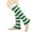 Z1-Green, variant on Leg Warmers, Women's Winter Striped Knitted Sock Hairy Warm Leg Stacked Socks Christmas Warm Foot Socks for Women Black