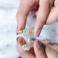thumbnail image 6 of Rosec Jewels Lab Grown Diamond Heart Ring (5 mm, Ef-Vs Quality) - Minimalist Promise Ring for Women, with Jewelry Box, 14K Yellow Gold, US 4.50, 6 of 9