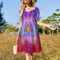 thumbnail image 4 of Vestido de manga corta Estrella - Flor de la Vida Vestido de mujer Vestidos de fiesta, 4 of 7