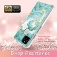 thumbnail image 5 of Google Pixel 5 Case, Rosebono Bling Glitter Sparkle Laser Green Marble Graphic Fashion Cute Colorful Skin Cover Shockproof Case for Google Pixel 5, 5 of 5