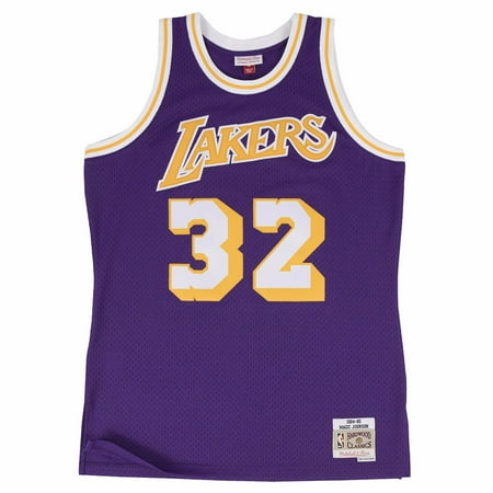 Joe Johnson Jersey - Mitchell And Ness Magic Johnson Lakers Purple Swingman Jer ( 353J-329FGYEJH )