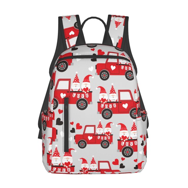 Disketp Gnomes On The Car Mochila Ligera e Impermeable, Mochila de Día Resistente para Viajes, Senderismo y Uso Diario para Hombre y Mujer