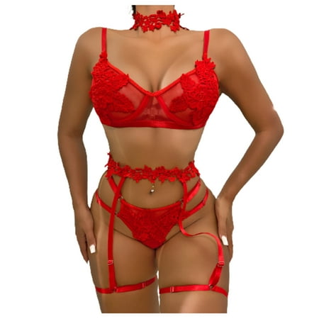 

Lingerie for Women Women Underwear Bra Panties Underclothes Underpants Garter Belt Lingerie Roleplay Sets Lace Push Up Lingerie Set Christmas Lace Lingerie Christmas Lingerie for Women Sexy