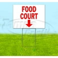 thumbnail image 1 of Food Court 2 Down (18" x 24") Yard Sign, Includes Metal Step Stake, 1 of 6