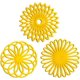 thumbnail image 1 of Juego de 3 salvamanteles de silicona - Salvamanteles para ollas calientes para mesa y encimera - Salvamanteles para platos calientes - Salvamanteles de cocina modernos antideslizantes y, 1 of 6