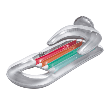 Bluescape Deluxe Lounge, Inflatable Pool Float, Silver, Age 14 & up, Unisex