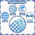 thumbnail image 5 of Cocktail Napkins, Disposable Paper Napkins for Dinner, Plaid Party, Wedding Napkin, 15.7x11.8 Inch, 3-Layer Paper for Party Dining, Picnic, Home (80, Blue), 5 of 8