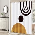 thumbnail image 3 of Boho Shower Curtains for Bathroom Boho Decor Mid Century Modern Spring Shower Curtain - 72" x 72" Bohemian Abstract Botanical Colorful Waterproof Bath Curtain, Brighten Up Your Bathroom, 3 of 6