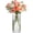 Clear, variant on Glass Cylinder Vases, Bud Vase for Centerpieces, 8 Inch Tall Ribbed Vase Hurricane Floating Candle Holder, Decorative Flower Vases for Wedding Reception, Home Decor, Housewarming Gift (Clear)