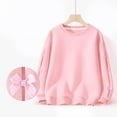 thumbnail image 7 of mgoYE Sweatshirts for Girls Fall Tops Long Sleeve Fashion Pullover Side Slit Clothing(Pink,3-4 Years), 7 of 7