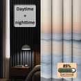 thumbnail image 3 of Summer Beach Blackout Curtains for Bedroom/Living Room, Pinch Pleated Black Out Curtains, Coastal Nautical Seaside Ocean Room Darkening Window Drapes with Hooks 2 Panels, 39"x70", 3 of 8