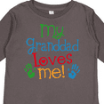 thumbnail image 4 of Inktastic My Granddad Loves Me Gift Boys or Girls Long Sleeve Toddler T-Shirt, 4 of 5