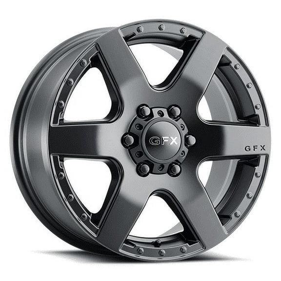 G-FX MV1 Rim 17X8 6X130 Offset 60 Matte Black (Quantity of 1)