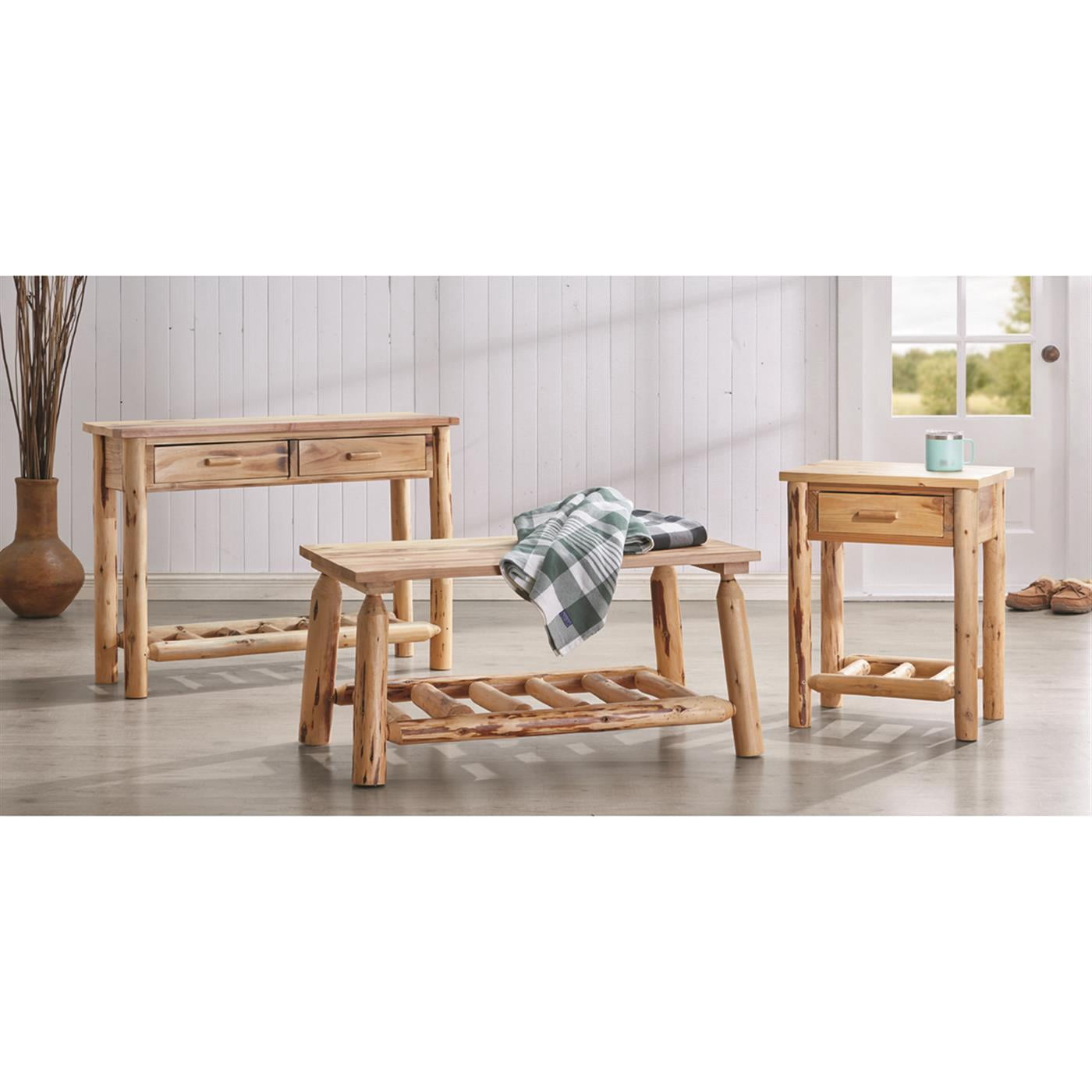 CASTLECREEK Log End Table