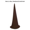 thumbnail image 4 of Alvivi Christmas Dwarf Hat Gnome Elf Hat Solid Color Pointed Cap for Women Men Halloween Carnival Party Brown One Size, 4 of 4
