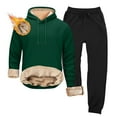 thumbnail image 3 of CONZONE Thermal Underwear for Men Casual Men's Thermal Underwear Sets Solid Color Base Layer Tops Pants 2Pcs Outfit Set for Men Warm Winter Athletic Track Suit Outfits, 3 of 3