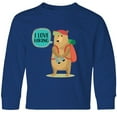 thumbnail image 3 of Inktastic Hiker Backpacking I Love Hiking Long Sleeve Youth T-Shirt, 3 of 5