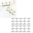 thumbnail image 1 of 10Pcs, Stainless Steel Book Rings for Notebook, Photo Album, Scrapbook, 6 Hole, 20 Hole, 26 Hole, 30 Hole Inner Core with 19mm Pitch, Split and Connect Easily, 1 of 7