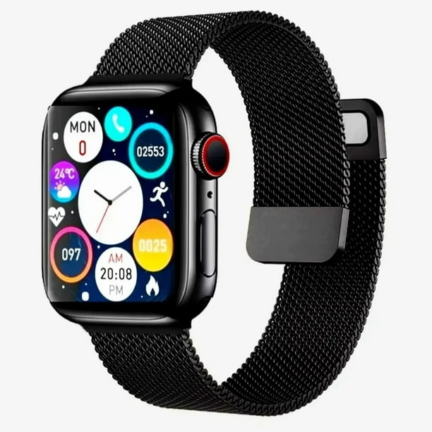Smartwatch AT7 PRO MAX Correa Metalica By NS Tech Negro Walmart en linea
