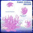 thumbnail image 2 of Uxcell 1 Pack Fake Coral Fish Decorations for Tank, Aquarium Coral Decor [Púrpura, 5.91'' x 2.17'' x 4.72'', L x A x H], 2 of 7