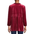thumbnail image 4 of The Pioneer Woman Embroidered Velvet Empire Waist Top, 4 of 7