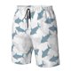 thumbnail image 4 of Balery Cute Shark Traje de Baño Estilo Hawaiano para Hombre, Shorts de Secado Rápido con Bolsillos-Medium, 4 of 6