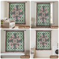 thumbnail image 6 of Farmhouse Flowers Sheer Curtains 108" Extra Long, Ethnic Retro Abstract Pattern Lattice Light Filering Curtains, Privacy Drapes Simi Floor to Veiling Curtain for Living Room Large Window Treatment, 6 of 9