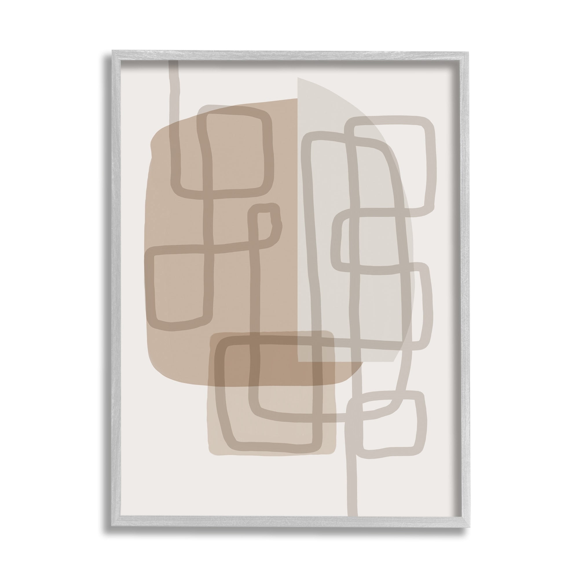 Stupell Industries Abstract Brown Beige Tan Shapes Modern Earth Tones, 24 x 30, Design by Urban Epiphany