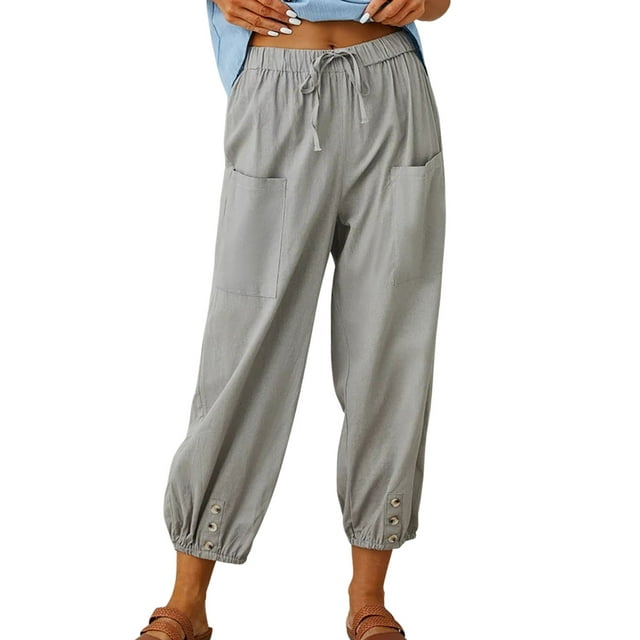 Charmo Women's Joggers Pants Pockets Drawstring Running Sweatpants for Women Lounge Workout Jogging
