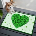 thumbnail image 3 of Saint Patrick's Day Entryway Rug 2'x3'&nbsp; Non Slip Front Door Mats, Spring Lucky Grass Love Heart Entrance Rugs Indoor Outdoor Carpet, Washable Floor Mats Small Area Rug for Bedroom Kitchen, 3 of 8