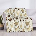 thumbnail image 3 of Rateoe Chicken Cartoon Pattern Flannel Throw Blanket, Ultra-soft Blanket for Bed, Couch, Car, Hypoallergenic Anti-pilling blanket-60"x50"(Horizontal), 3 of 6