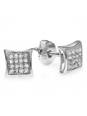 Men S Earrings Product Image 0 05 Carat Ctw Real Diamond Kite Shape Mens Hip Hop Iced Stud Earrings
