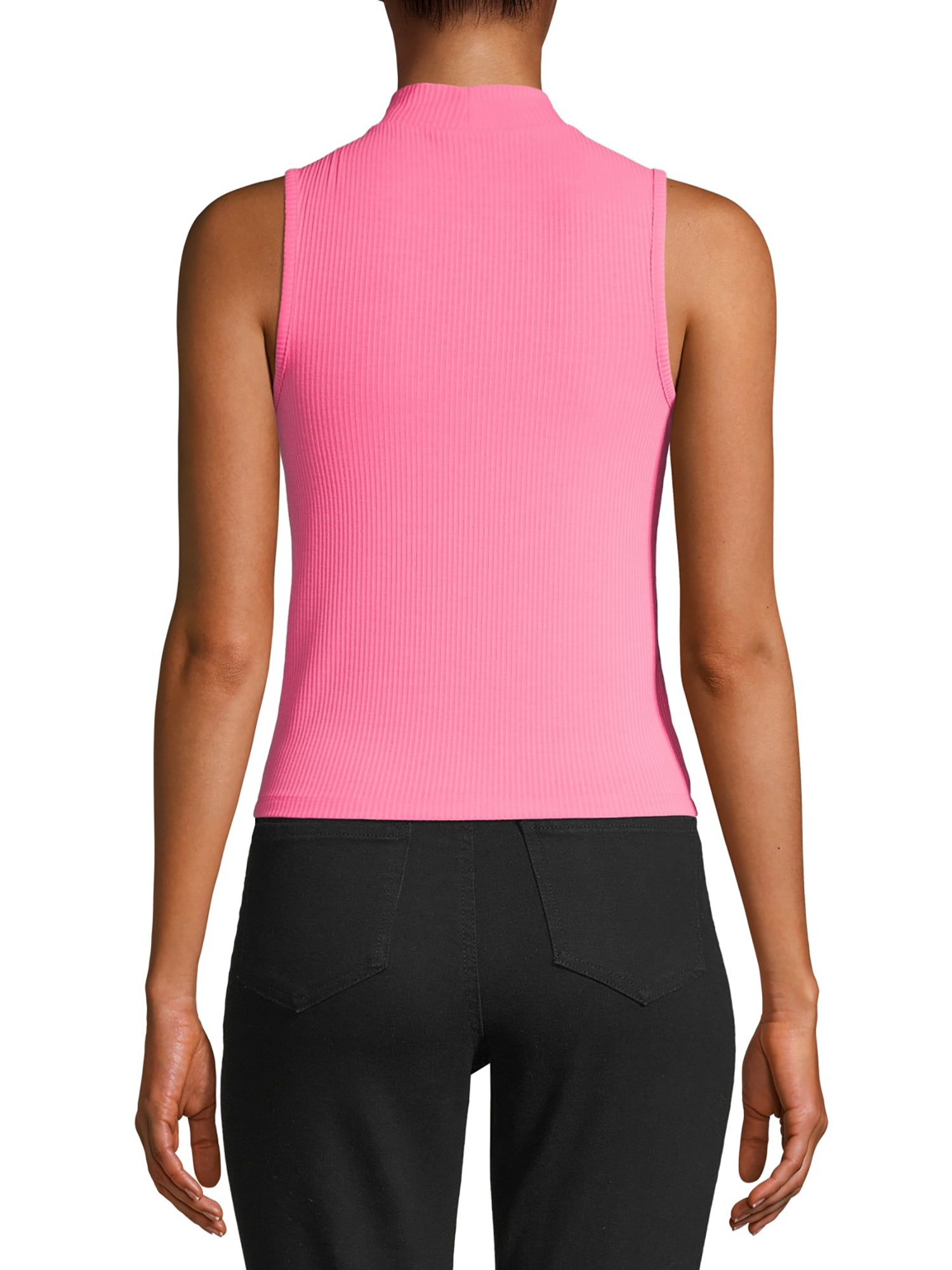 RUFFOLG ×10YASHOW10 Monti Mockneck No Boundaries Juniors' Mock Neck Sleeveless Top - Walmart.com