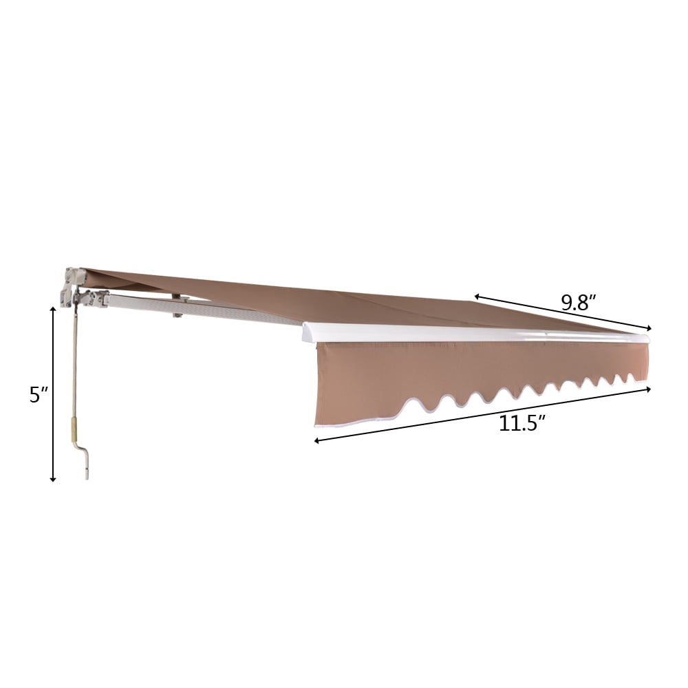 Kadyn Retractable Awning, Outdoor Sunshade Canopy Awning, UV Protection, Door Awning for house decoration, Sand Color Kadyn Retractable Awning, Outdoor Sunshade Canopy Awning, UV Protection, Door Awning for house decoration, Sand Color