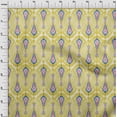 thumbnail image 3 of oneOone Georgette Viscose Fabric Big Motif Ikat Printed Craft Fabric BTY 42 Inch Wide, 3 of 4