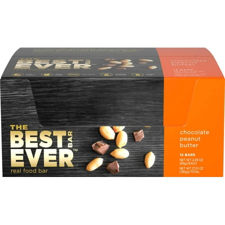 Best Bar Ever Protein Bar, Chocolate Peanut Butter, 17g Protein, 12 (Best Protein Bars For Runners)