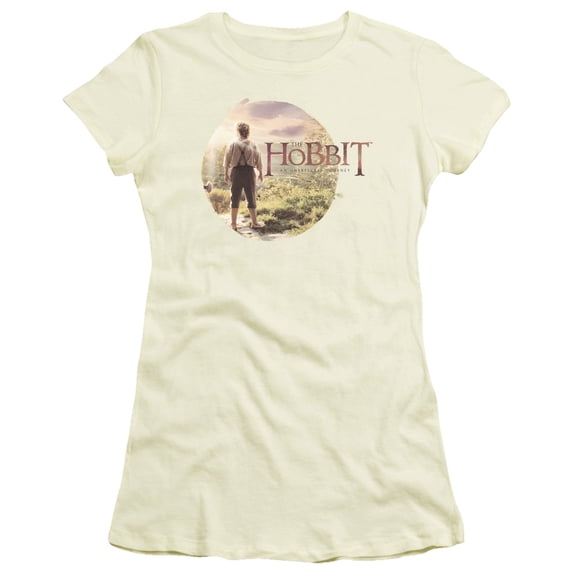 The Hobbit Hobbit In Circle S/S Junior Women's T-Shirt Sheer Cream
